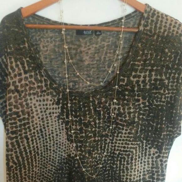 Leopard print short sleeve top - Picture 1 of 5